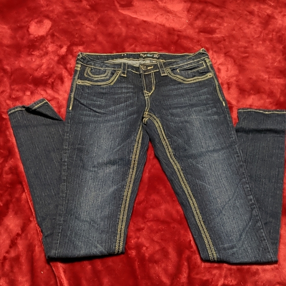 Royal Blue Denim - Royal blue super skinny jeans